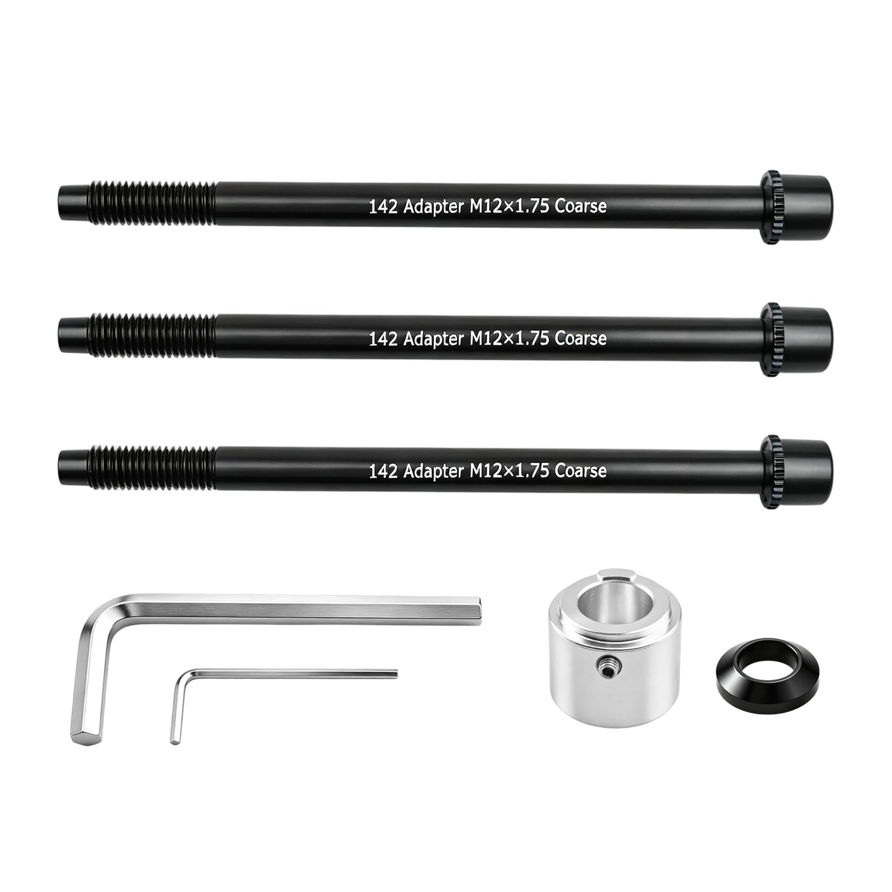 12 x 142 mm Steckachsenadapter, passend für Wahoo KICKR SNAP Trainer 12 mm x 142 mm Fahrräder, komplettes Set mit Installationswerkzeugen, nicht für 12 x 135 / 12 x 148 Boost