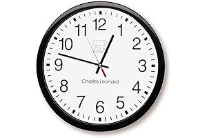 Charles Leonard Round Wall Clock: Timekeeping Precision in a Modern Design