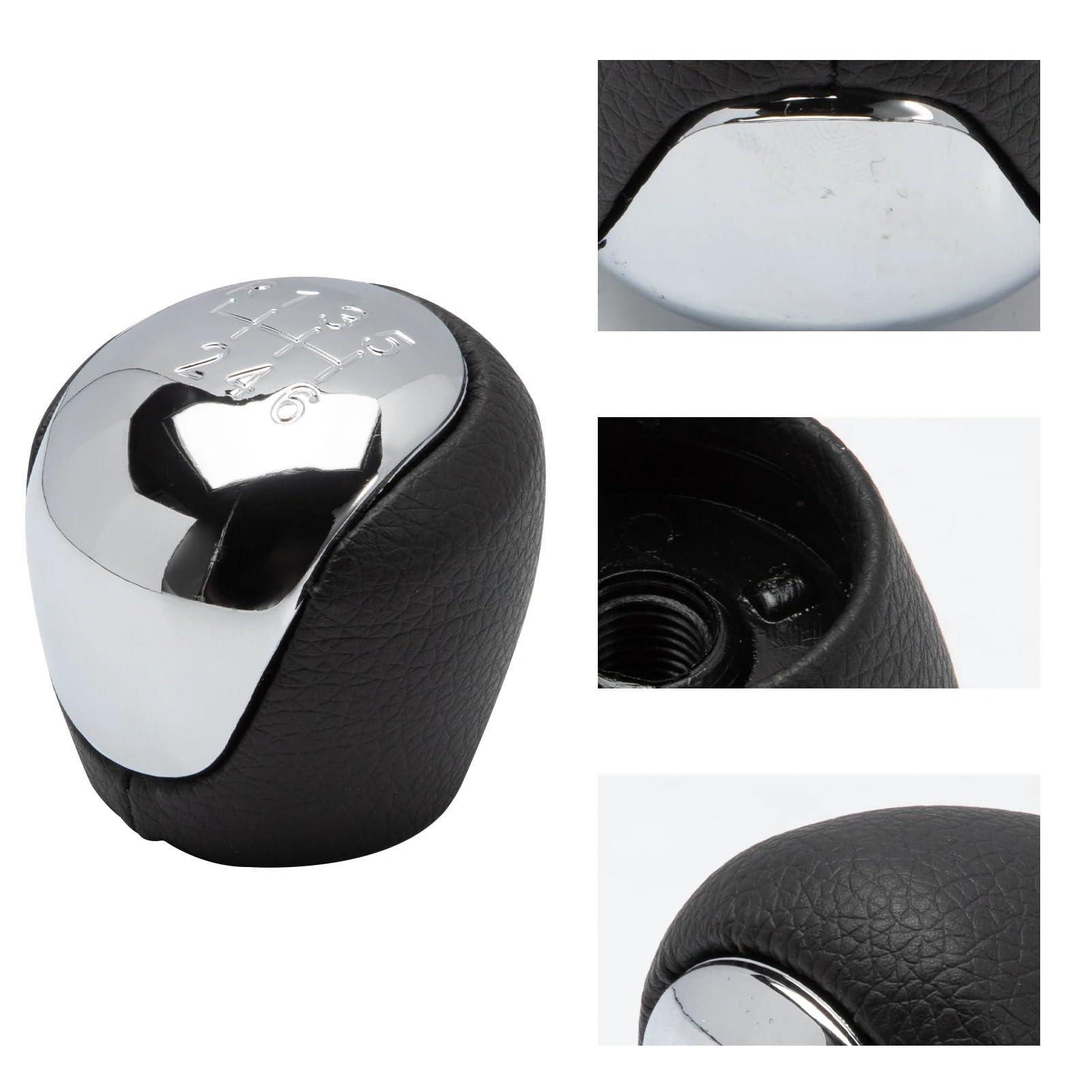 WXTYGMD Auto Parts 6 Speed Gear Stick Shift Shifter for Knob Handball Chrome for I30 Ix35