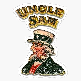 HOF Trading Uncle Sam, Vintage, Advertising Image, America, American, USA, Us. Vinyl Sticker Waterproof Decal Laptop Wall Window Bumper Sticker 5"