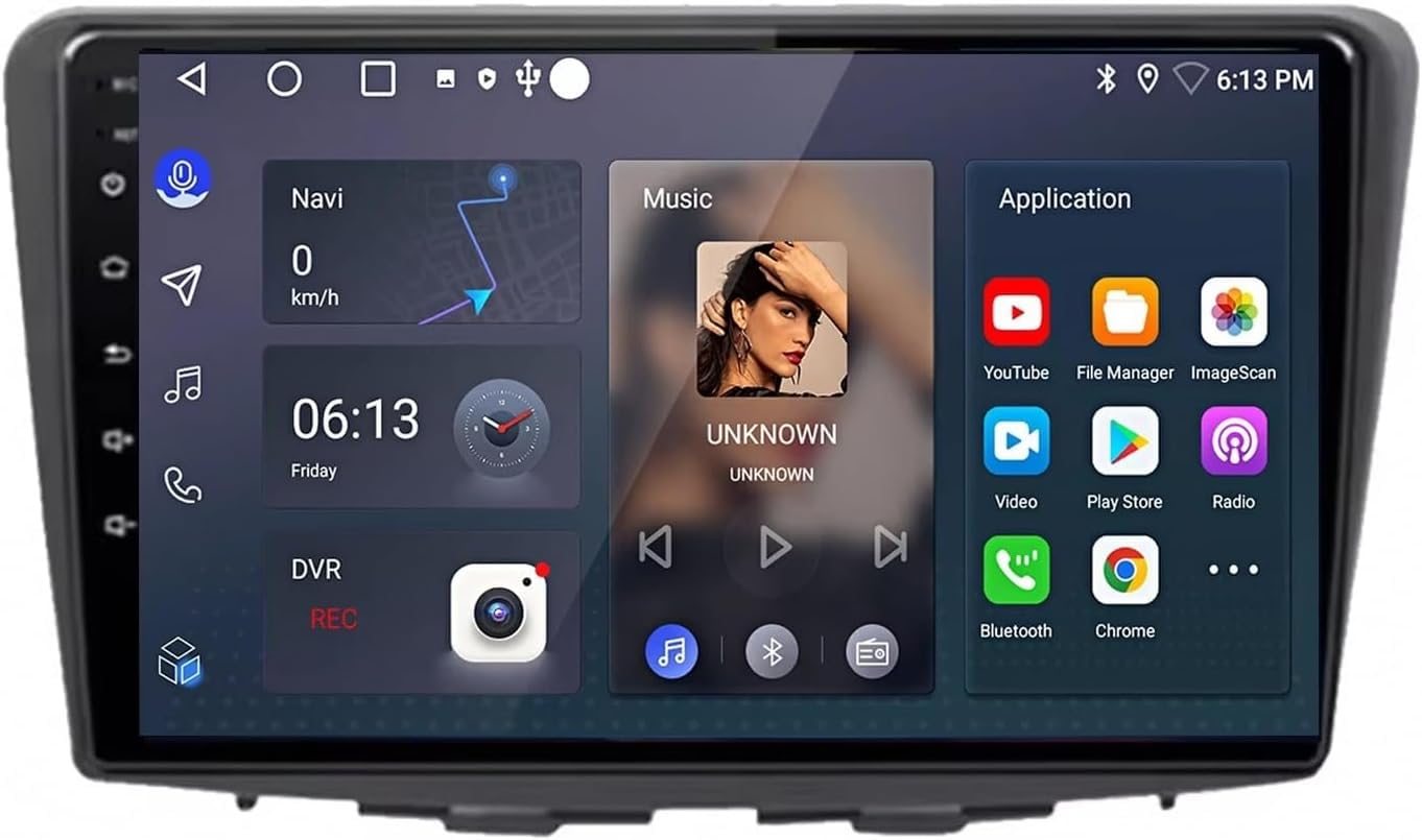 Autoradio per Auto Android da 9 Pollici con Schermo Touch 15, unità Principale 8 Core 6G 128GB con Mirror Link e Controllo Volante SWC per Suzuki Baleno 2015-2022