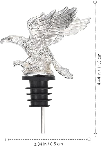 Miniatura 4 de Decantador de vino vertedor de vino Tapones de botella: Aleación de cabeza de águila vertedor de botella Aireadores de vino Vino Champán Tapón Caño