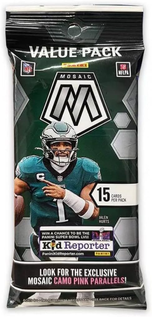 2023 Panini Mosaic Football Cello Fat Pack - 15 Trading Cards per Pack