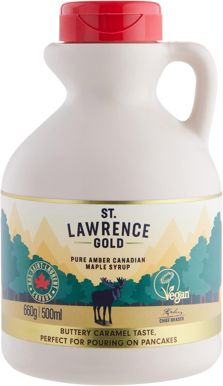 St Lawrence Gold Maple Syrup 500ml Pure Canadian Amber Maple Syrup