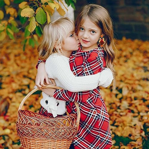 Thanksgiving Fall Earrings for Women Beaded Maple Leaf Pumpkin Turkey Earrings Handmade Gobble Drop Dangle Earrings Autumn Fall Gifts Holiday Party Accessory2