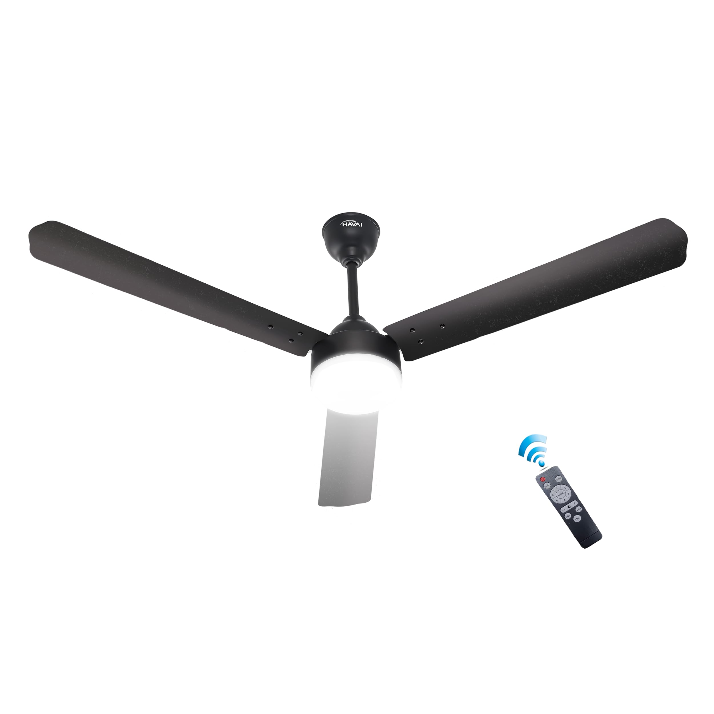 HAVAI Spinel BLDC Ceiling Fan - 3 Blades - 28W, 1200mm Blade with Remote ? 9W LED (Smokey Brown) (Smokey Brown) (B0CKBT4PQH) Amazon Price History, Amazon Price Tracker