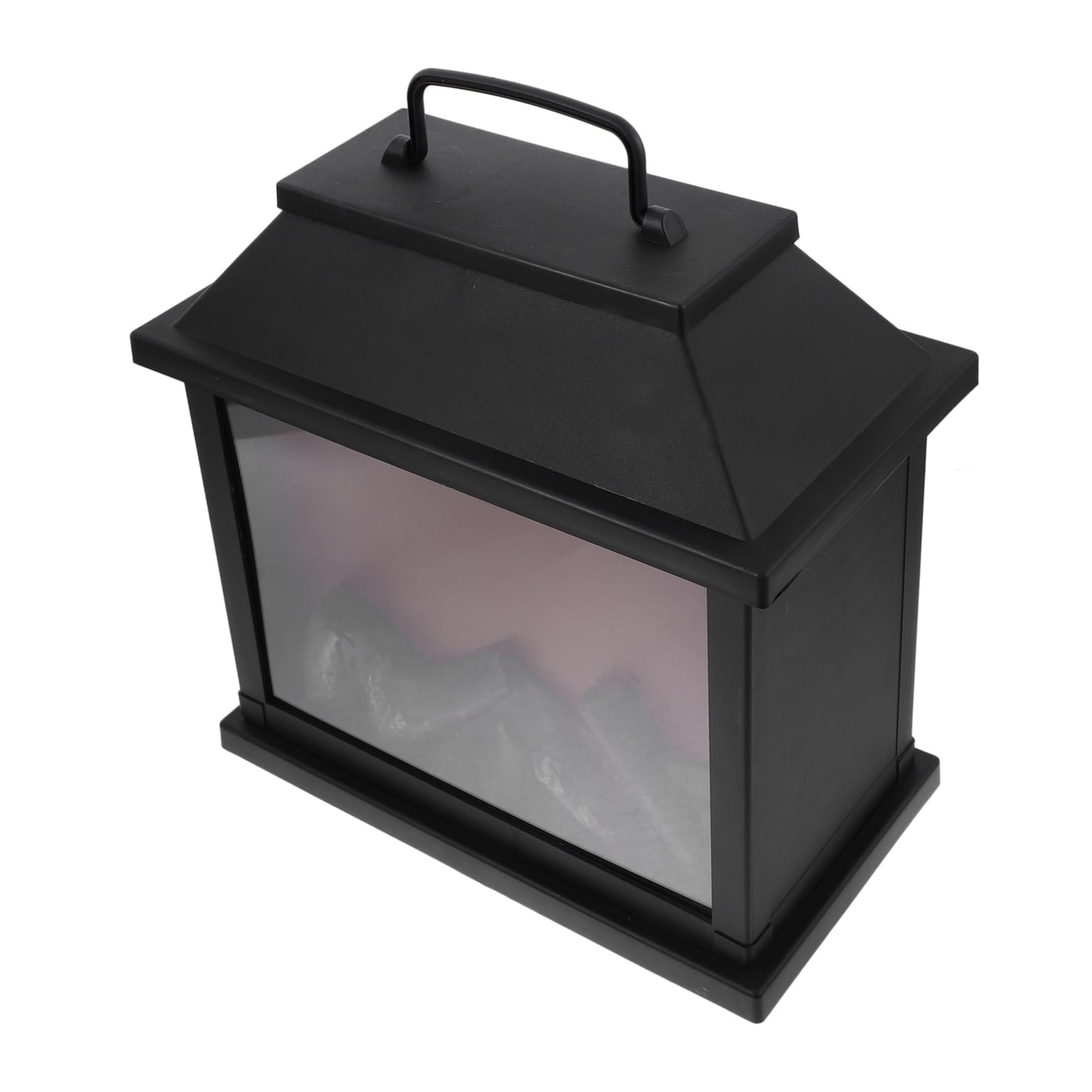 Simulated Fireplace Light Xmas Night Light Lantern Light Decor Christmas Lantern Christmas Lights Light Decorative Indoor Hanging Lantern Desktop Light Decor Lantern for Christmas