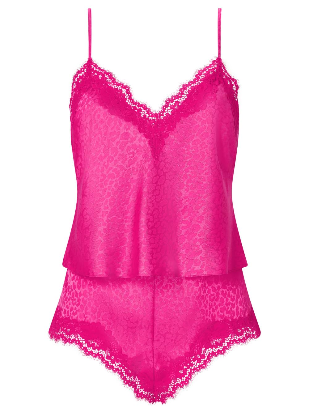 Ann Summers Signature Satin Cami Set Bright Pink