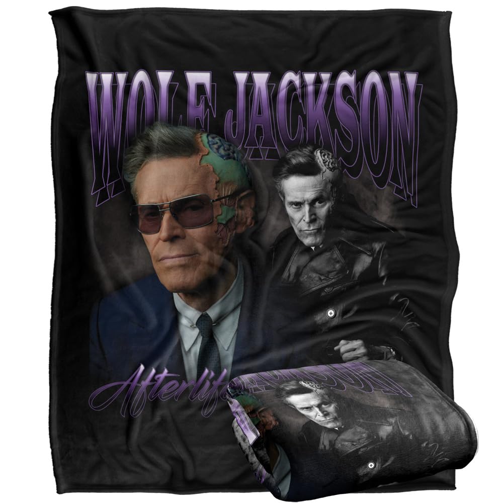 BEETLEJUICE 2 (2024) Blanket, 152 x 127 cm Wolf Homage Silky Touch Super Soft Throw Blanket