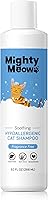 MightyMeow Hypoallergenic Cat Shampoo Fragrance-Free: Anti-Itch, Deodorizing for Sensitive Skin, Natural pH Balanced 9oz