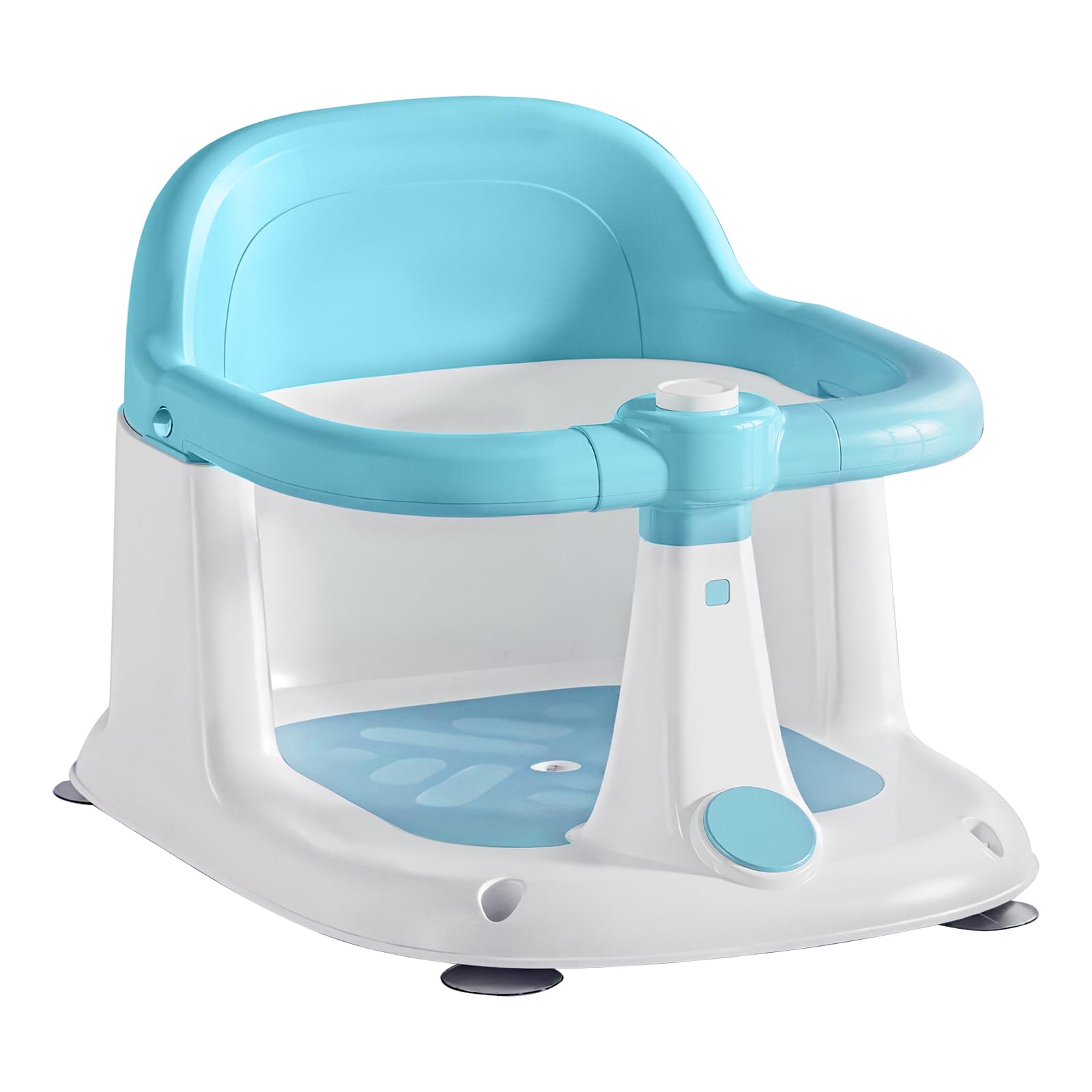 UBRAVOO Baby Bath Seat for Babies 6-24 Months, Sit Up Bath Seat, Non-Slip Infant Bath Tub Chair with 4 Suction Cups, Great Shower Gifts for Newborn and New Mothers (Blue)