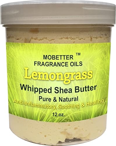 MOBETTER FRAGRANCE OILS Lemongrass Whipped Shea Butter 12oz