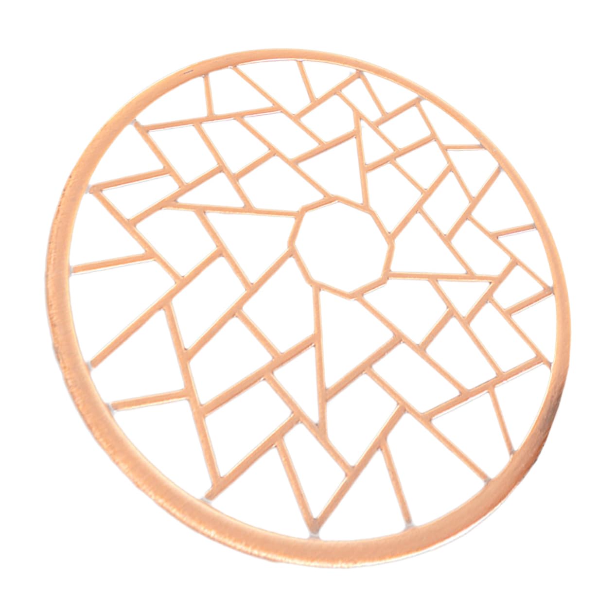 Happyyami Alloy Trivet Mat Nonslip Countertop Teapot Warmer Pad and for Living Office Tea House Shop Modern Kitchen Use Stable Alloy Material