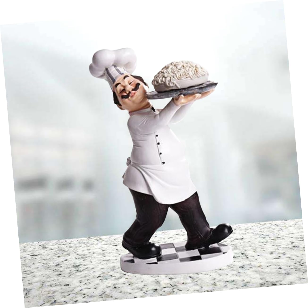 Decorazioni per la casa Decorazioni per la casa Pranzo Decorazione natalizia Tavolo Top Decor Chef Staute Fat Chef Figurine Decorazione Italiana Chef Cucina Decor Bianco Italia Versione