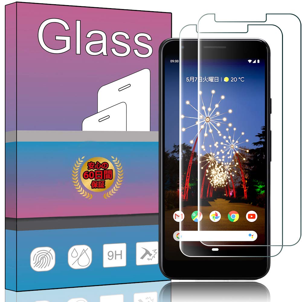 【2枚セット】FOR Google Pixel 3a ガラスフィルム 強化ガラス…