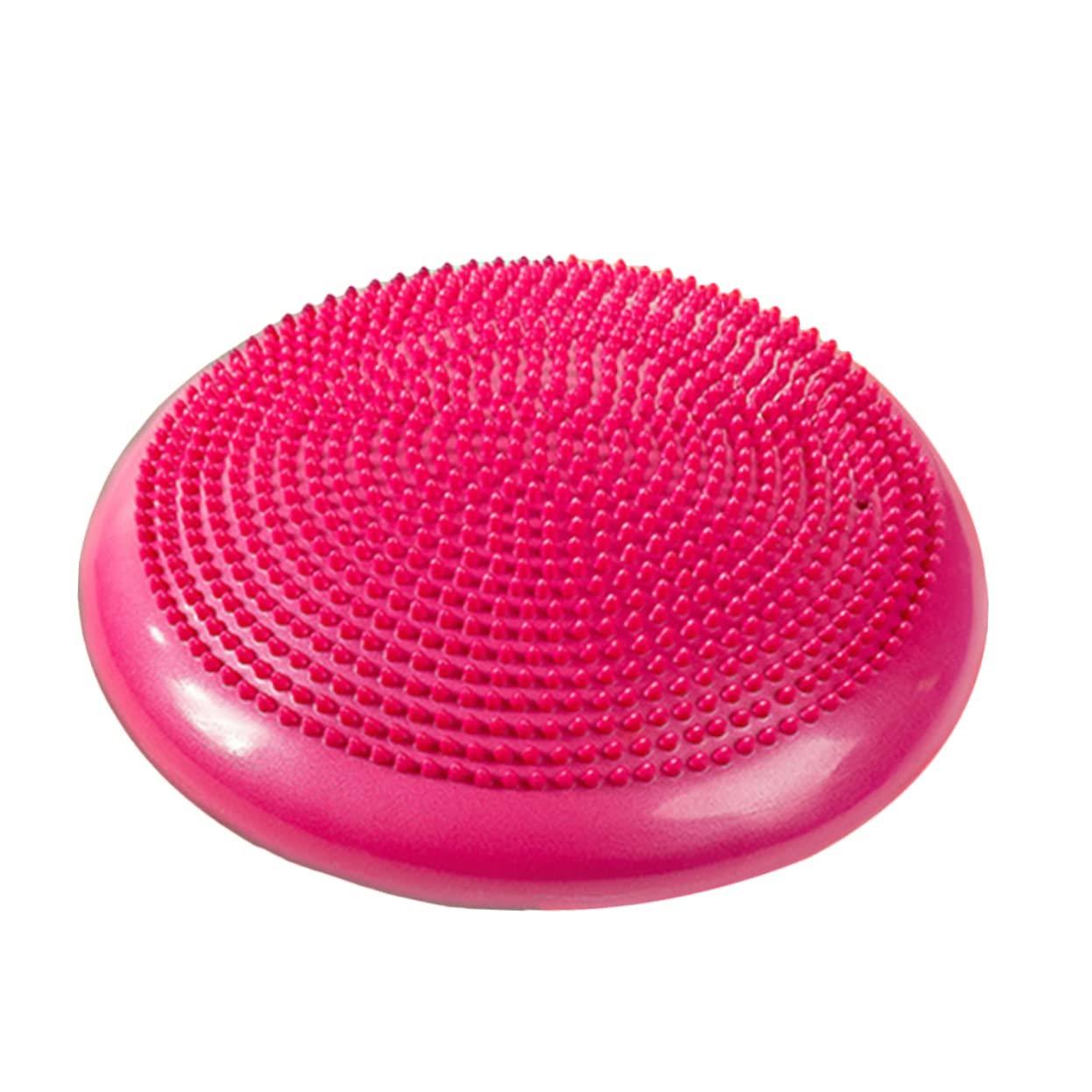 Toyvian Cuscino Gonfiabile Pvc per Equilibrio e Stabilità Pompa a Mano, Pad Spesso Ergonomico per Yoga Pilates e Fitness in Casa, Adatto a Ragazzo Ragazza Colore Casuale