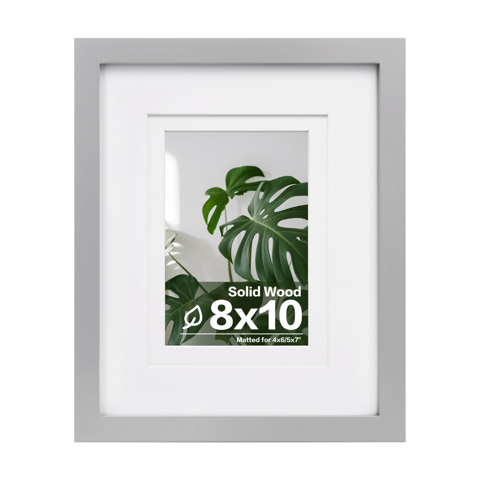 Cadre photo 8x10 en bois gris pour habiller votre salon avec vos photos 4x6 et 5x7
