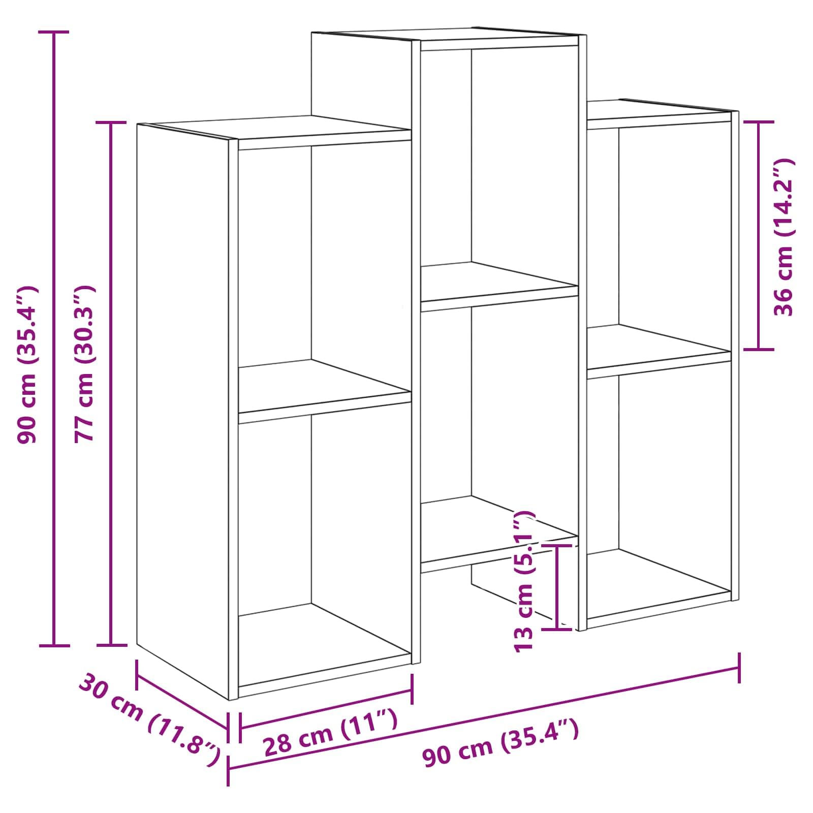 Credenza nera effetto rovere, 90 x 30 x 90 cm, con versatile spazio per soggiorno, sala da pranzo, corridoio e ufficio, cassettiera salvaspazio con cassetti, ante, scomparto e ripiano per