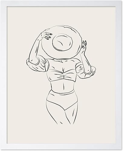 Miniatura 300 de Poster Master Póster de peonías – Estampado de flores retro – Ilustración floral – Ilustración en blanco y negro – Diseño de línea y abstracto –