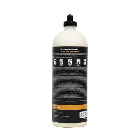 Malco Tru Grit - Heavy Duty Buffing and Polishing Compound for Cars/Automotive Paint Correction and Detailing/Removes 1000-1500 Grit Sand Scratches / 32 Oz. (120032)