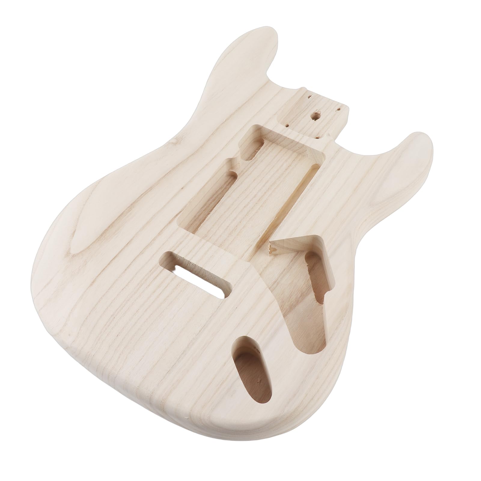 HUIOP Cuerpo de madera pulida tipo guitarra eléctrica de arce con cuerpo de guitarra eléctrica,cuerpo de guitarra baja sin terminar reemplazo cuerpo guitarra eléctrica partes guitarra clásica acústica