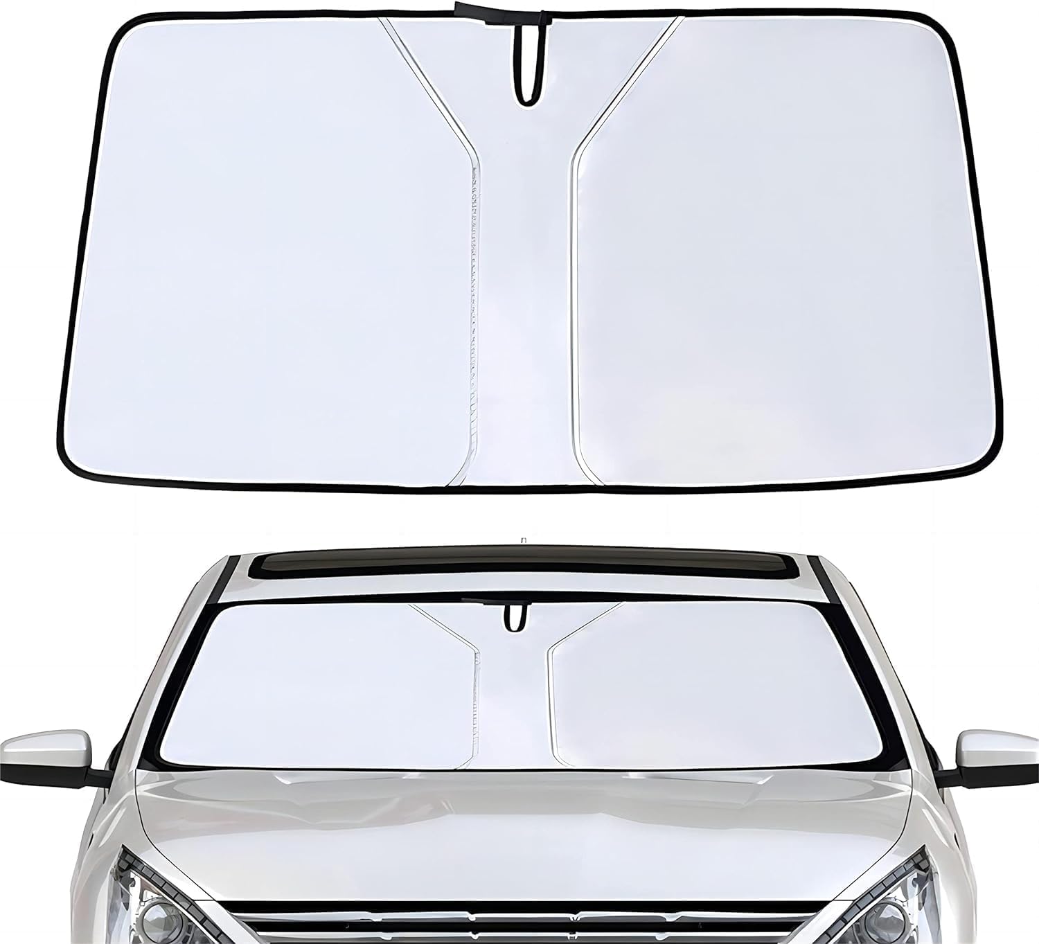 Car Sun Visor,Compatible with KIA Ev6,Windscreen Cover,2-silver