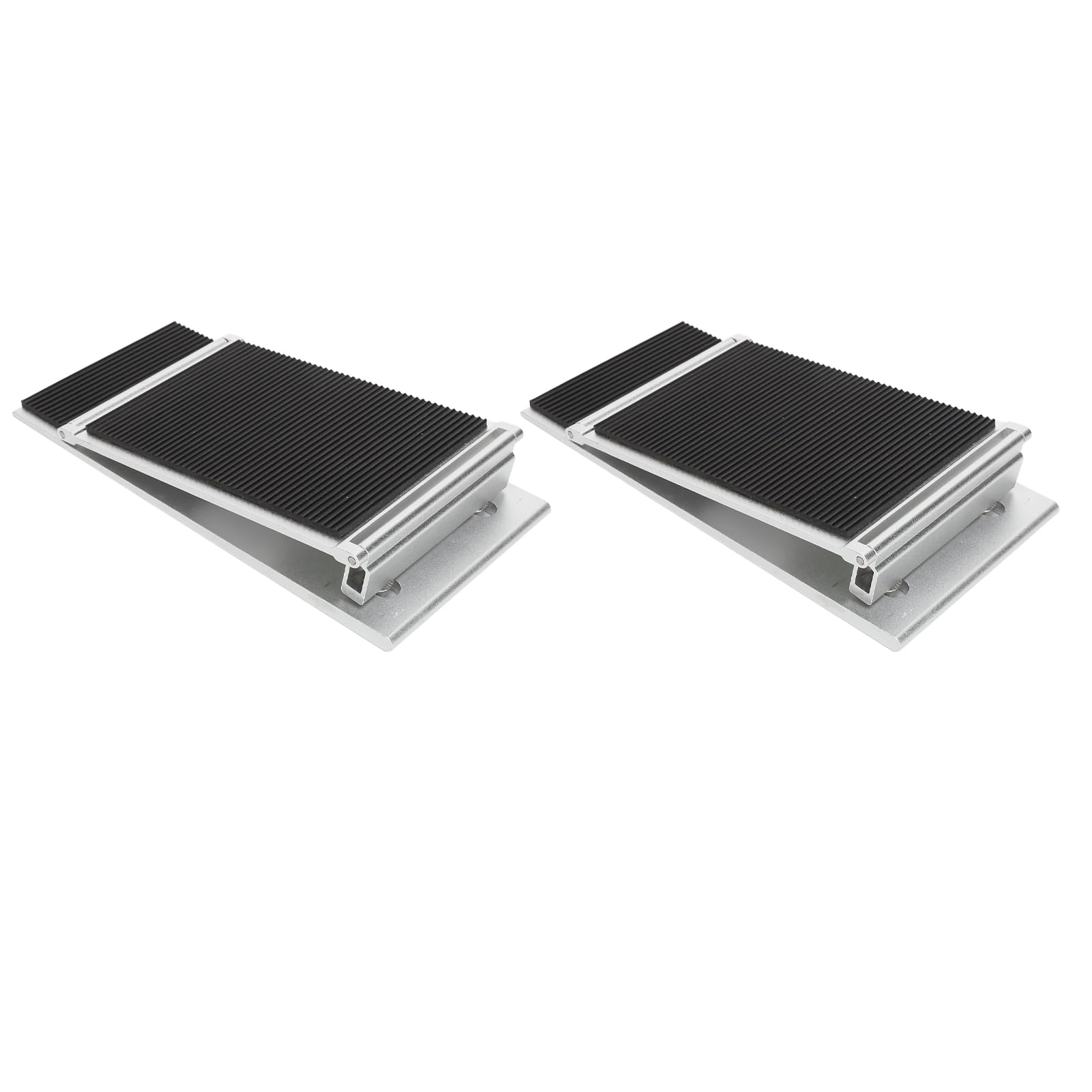 1 par de rampas de umbral de acceso para sillas de ruedas, aleación de aluminio, rampa de umbral de acceso de movilidad ajustable para baño en casa