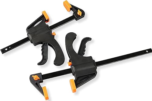 Miniatura 5 de Black Duck Brand Abrazadera de barra de trinquete de 4 pulgadas / esparcidor de 8 pulgadas para fotografía, carpintería, manualidades y más (paquete