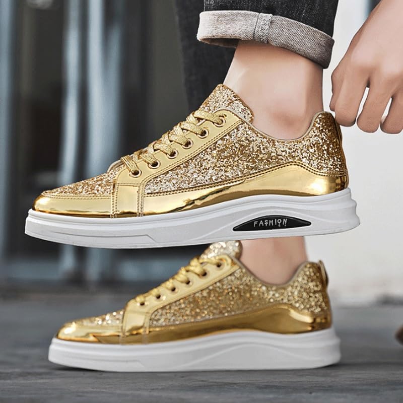 Men Shiny Faux Leather Formal Oxfords Shoes Business Casual Dress Oxford Walking Shoes Comfortable Lightweight Soft Sole4