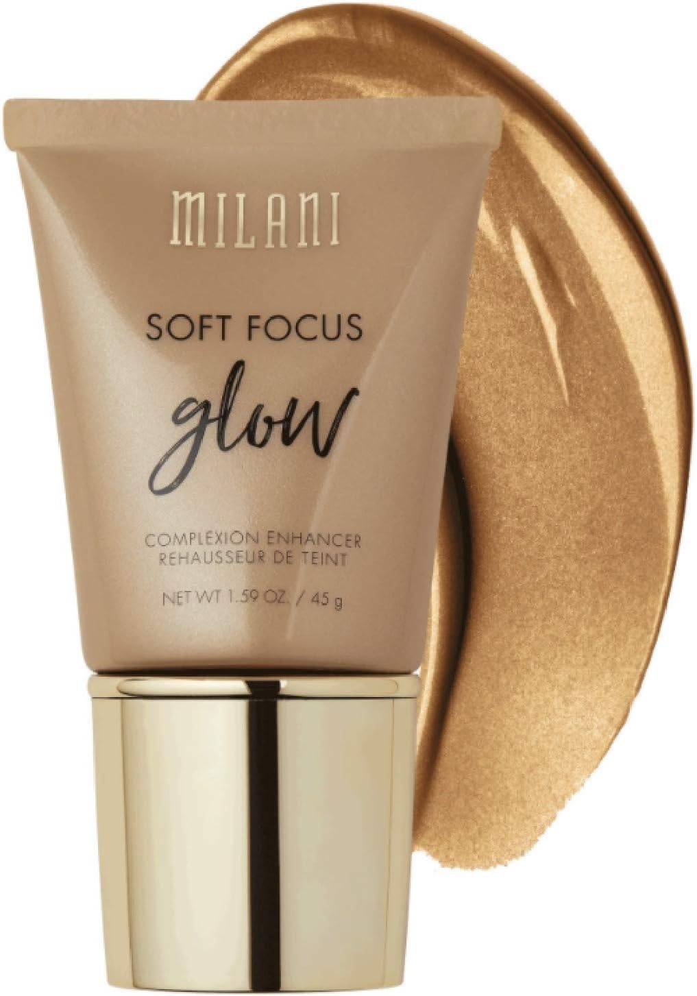 Milani Soft Focus Glow Complexion Enhancer - Bronze Glow (1.59 Ounce) Vegan, Cruelty-Free Liquid Highlighter that Brightens Skin & Diffuses Fine Lines