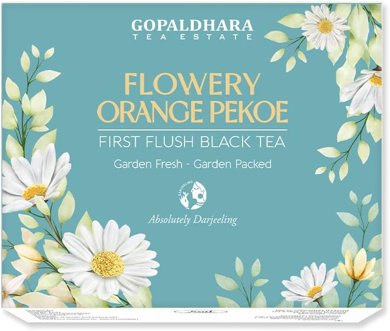 GOPALDHARA Darjeeling Tea First Flush Flowery Orange Pekoe 200 Gm Paper Box - (Regular Series) Ftgfop1 Leaf First Flush Black Tea From The High Hills Of Darjeeling