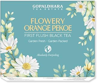 Sponsored Ad - Darjeeling Tea First Flush Flowery Orange Pekoe 200 Gm Paper Box - (Regular Series) Ftgfop1 Leaf First Flush Black Tea From The High Hills Of Darjeeling