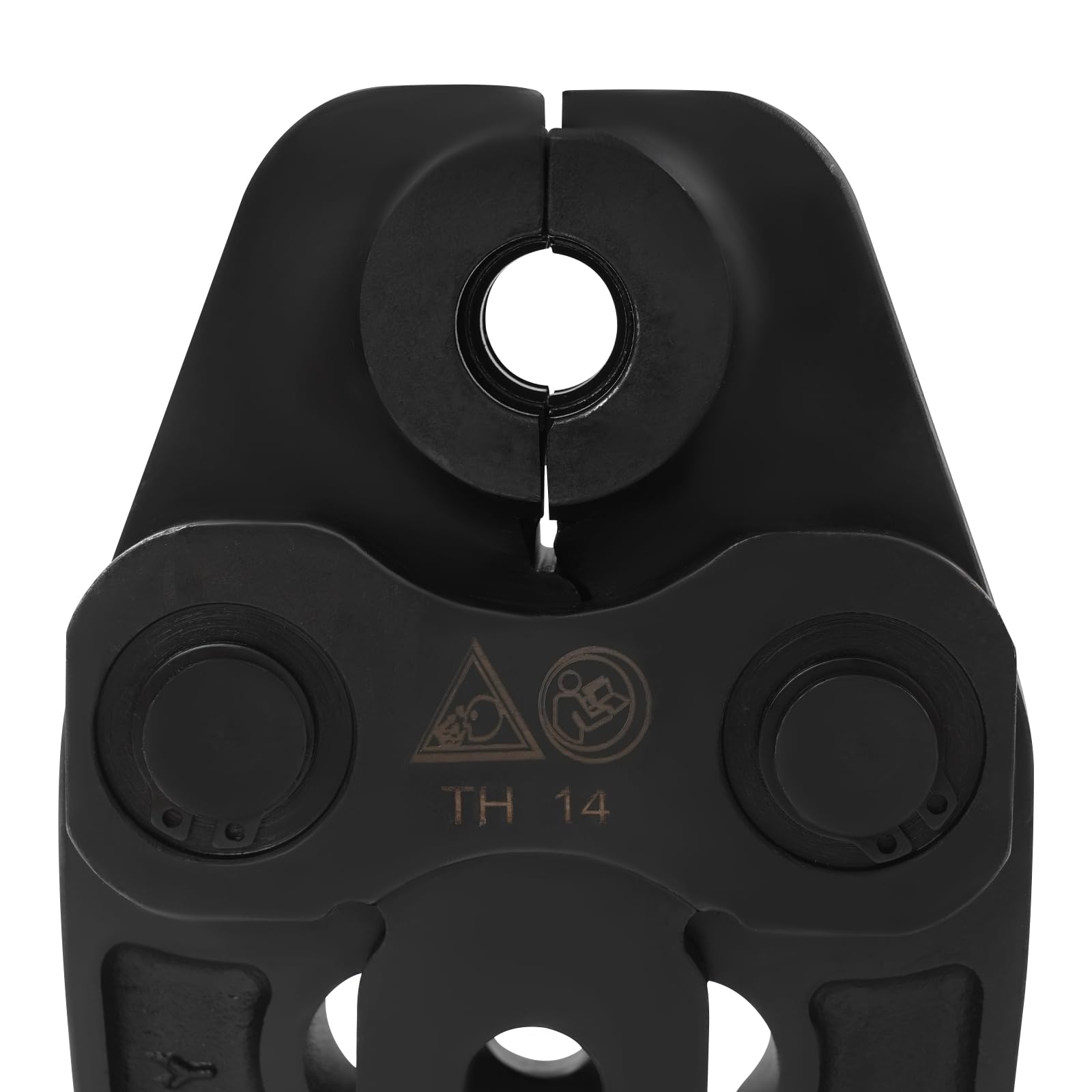 Perfil TH14 - Pinza de presión para tubos compuestos de aluminio y plástico, PEX, cobre, acero inoxidable, 14 mm de diámetro
