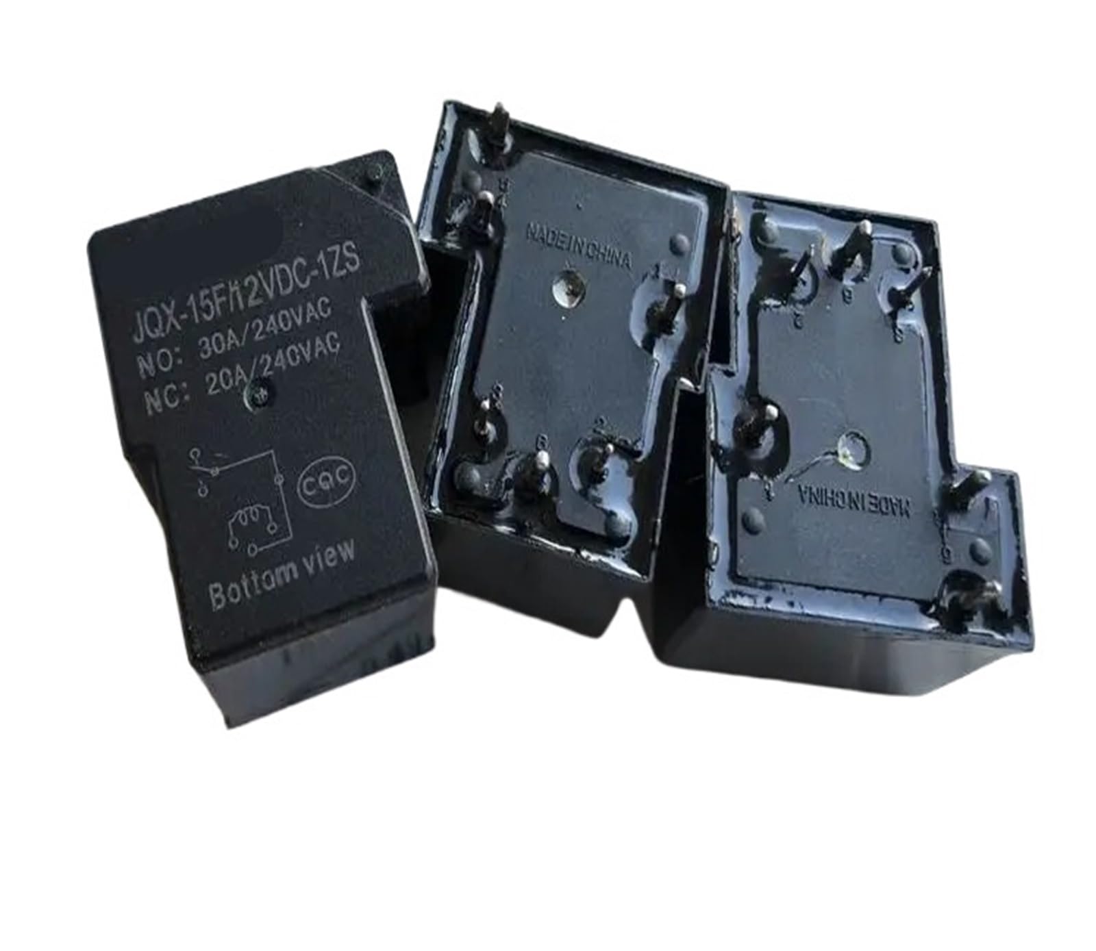 Relais JQX-15F 12VDC-1ZS anti arc électrique pour stabiliser le courant 30A