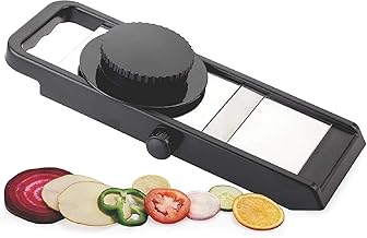 Adjustable Food Slicer for Kitchen | Stainless Steel Vegetable Cutter | Mandoline Slicer for Onion, Potato, Cucumber | Fruit, Cheese & Meat Slicing Tool