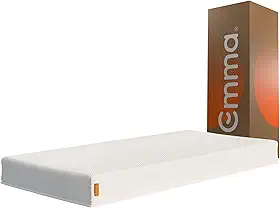 Colchão Solteiro Emma Basics 17 cm - 88x188 cm, Espuma D28 17cm com Tecnologia Alemã, Firmeza Ideal, Suporte Confortável, 100 Noites de Teste e 5 Anos de Garantia