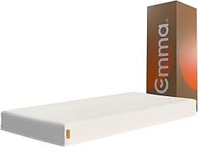Colchão Solteiro Emma Basics 17 cm - 88x188 cm, Espuma D28 17cm com Tecnologia Alemã, Firmeza Ideal, Suporte Confortável, 100 Noites de Teste e 5 Anos de Garantia