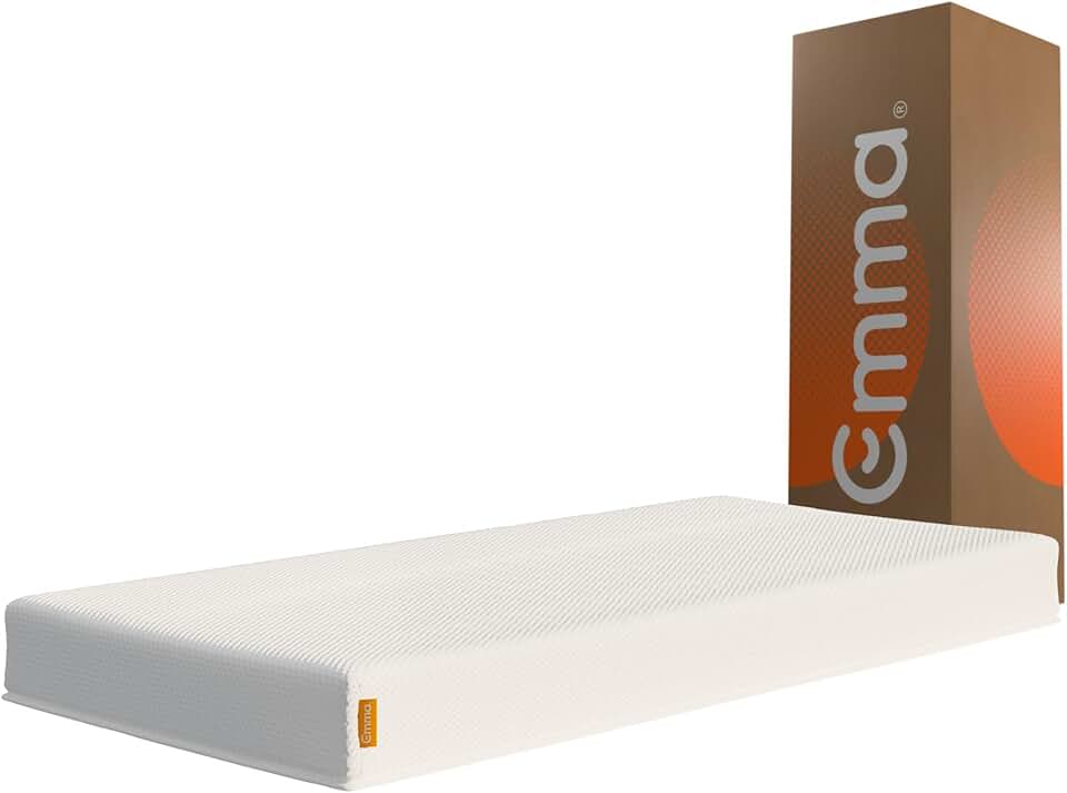 Colchão Solteiro Emma Basics 17 cm - 88x188 cm, Espuma D28 17cm com Tecnologia Alemã, Firmeza Ideal, Suporte Confortável, 100 Noites de Teste e 5 Anos de Garantia