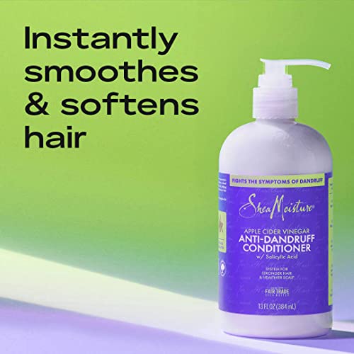 Sheamoisture Hair Care System Anti-Dandruff For Stronger Hair & Healthier Scalp Conditioner Formulated With Apple Cider Vinegar And Fair Trade Shea Butter 13Oz #TOP2