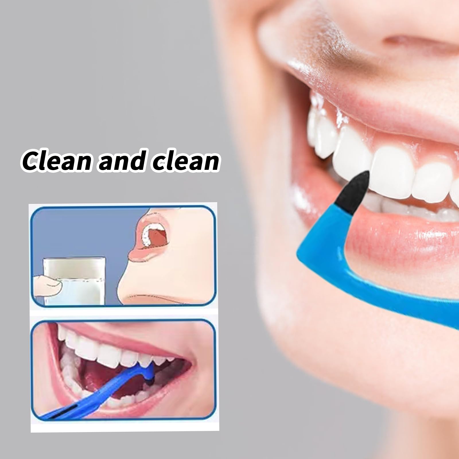 6PCS Tartar Remover with Dental Mirror, Tooth Stain Eraser, Teeth Polishing/Cleaning Kit, Oral Hygiene Care Tool, for Removes Plaque & Impurities(5 Colors)