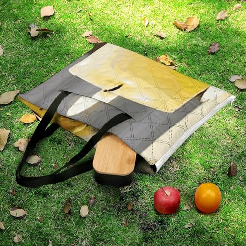 Couverture de plage papillon jaune et bougies plaid imperméable et pliable - 6