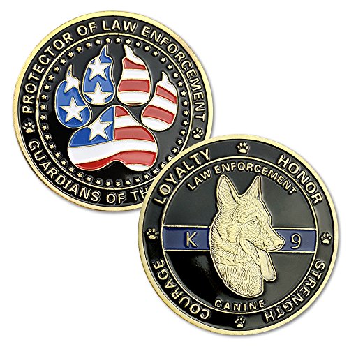 K9 Dog Law Enforcement Challenge Coin Canine Police Decoration #TOP6
