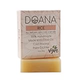 Rice Soap Bar - Now with SHEA BUTTER - Vegan With OliveOil and CoconutOil, Palm Oil Free, Moisturizing, Brightening Bath Wash for All Skin (Pack of 1)