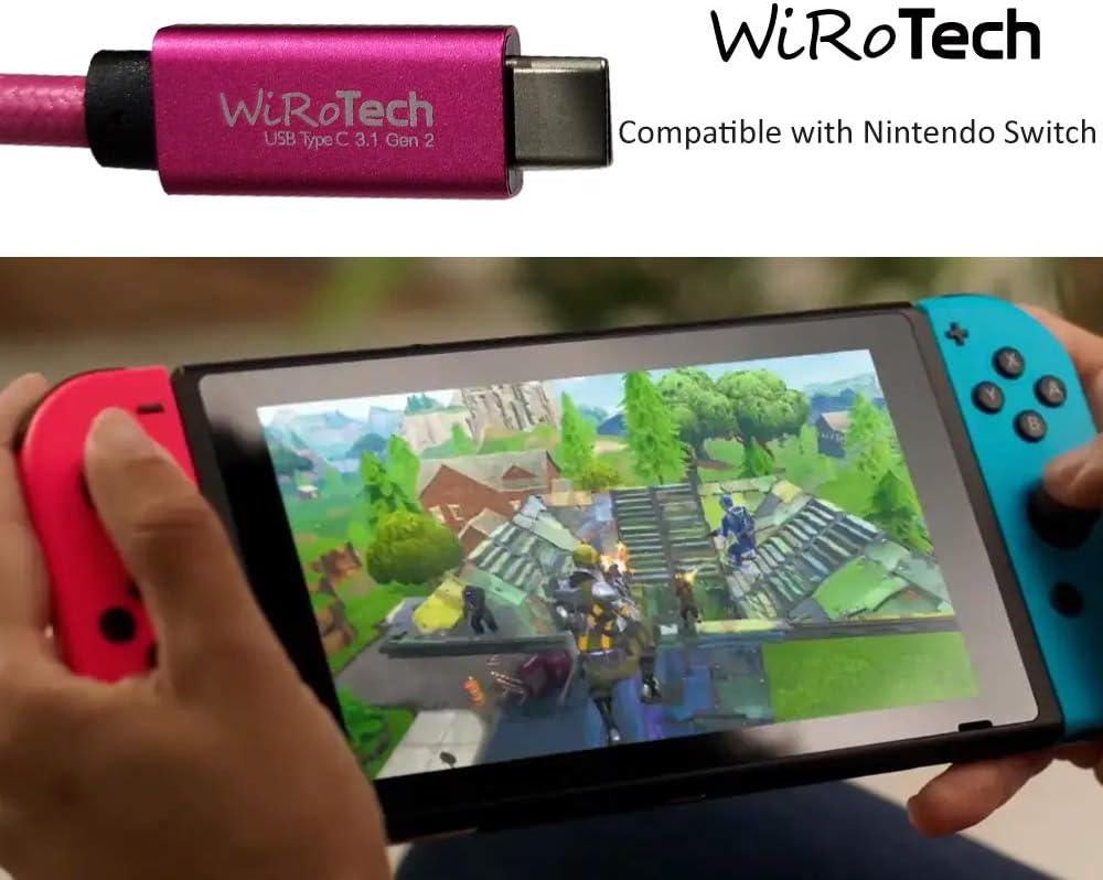 USB C to USB C Cable 10ft, USB 3.1 Gen2 10Gbps 100W PD Fast Charging | Meta Quest 2 3 Oculus Link Cable | 4K@60Hz Video E-Marker | MacBook iPad Pro Samsung Galaxy PS5 (Hot Pink)