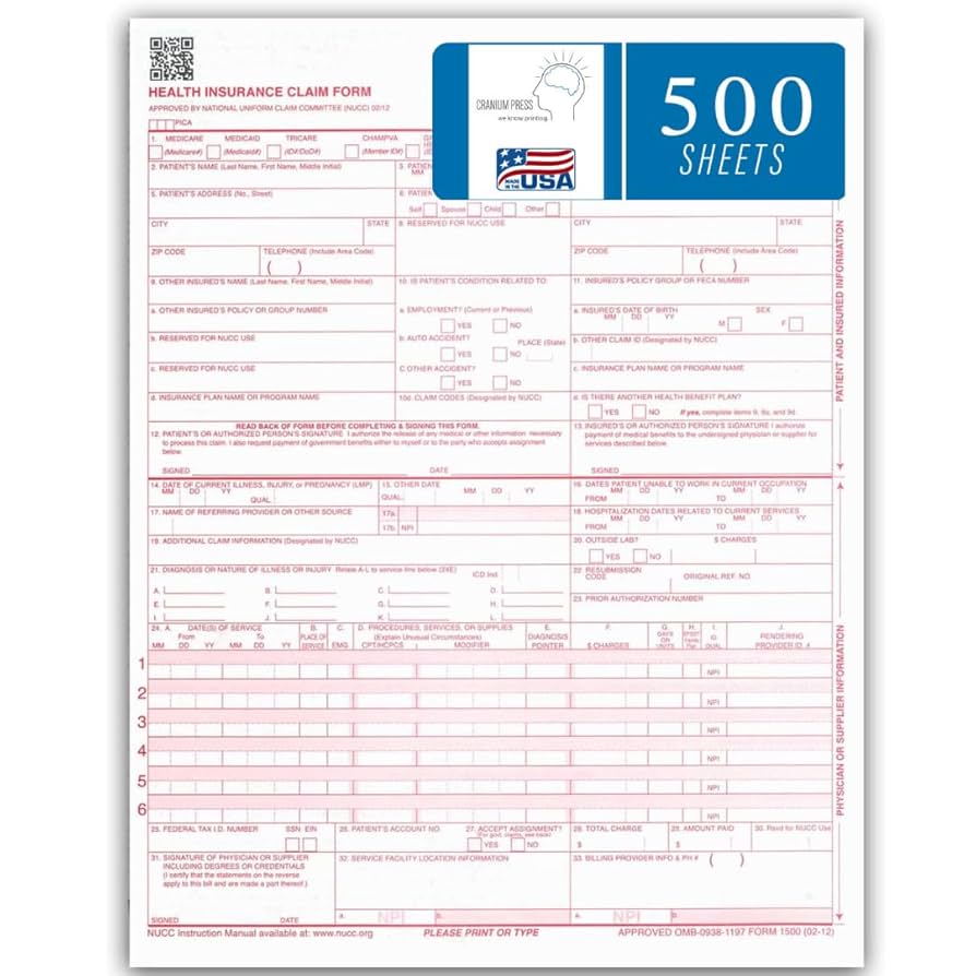 amazon-com-cms-1500-claim-forms-500-sheets-new-version-hcfa-1500-02-2012-revision-laser-inkjet-compatible-health-insurance-claim-forms-for-accurate-medical-billing-office-products for Free Printable 1500 Medical Claim Form Amazon.com : CMS 1500 Claim Forms - 500 Sheets | New Version HCFA 1500 02/2012 Revision | Laser & Inkjet Compatible Health Insurance Claim Forms for Accurate Medical Billing : Office Products for Free Printable 1500 Medical Claim Form