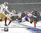 Buffalo Bills Quarterback Josh Allen Leaps Into The End Zone During a Game In The 2024 Season 8x10 Action Photo Picture -Officially Licensed NFL Collectible Matte Print for Fans & Memorabilia Collectors | Football Wall Art