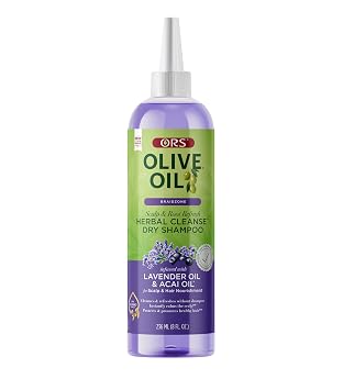 شامبو ORS زيت الزيتون Braidzone Herbal Cleanse الجاف مع زيت اللافندر وزيت Acai للتغذية 8 أونصات