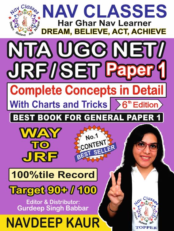 NTA UGC NET/JRF/SET – Complete Concepts in Detail with Charts & T...