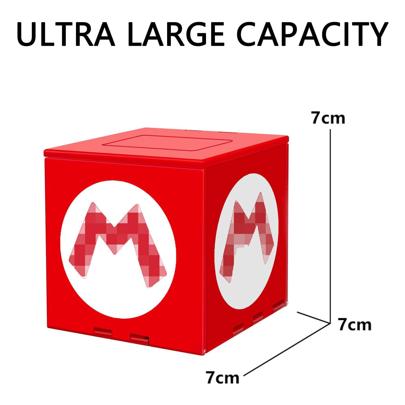 Kakbrt Games Card Storage Case für Switch,Passend für bis zu 41 Switch Spiele Aufbewahrungssystem Spielkarten Organizer Reisebox Hartschalen,Grosse Kapazität (M Red)