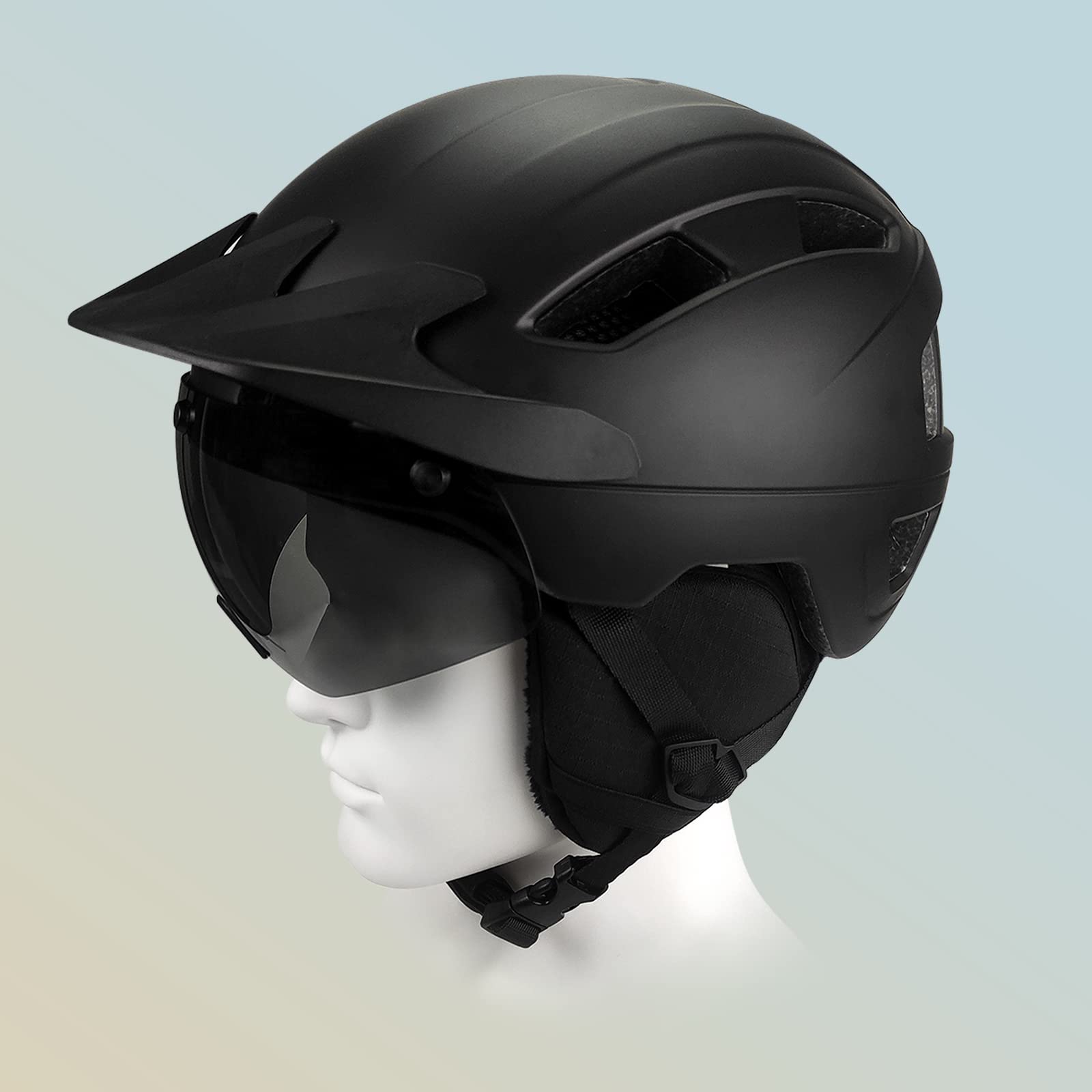 Casque De Vélo - Silver Red - Visière De Protection Magnétique Et